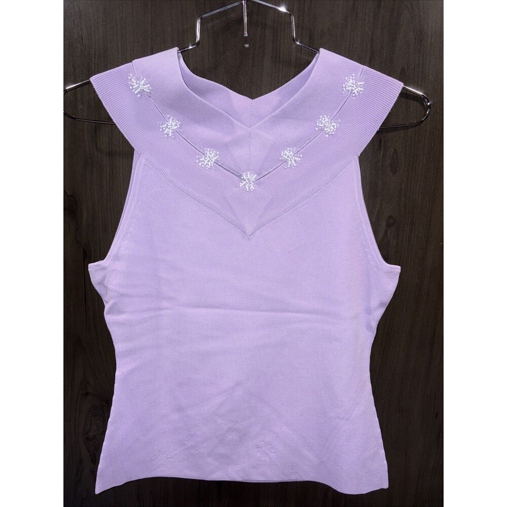 Vintage Christine Phillipe NWT BEADED TOP SIZE SMALL